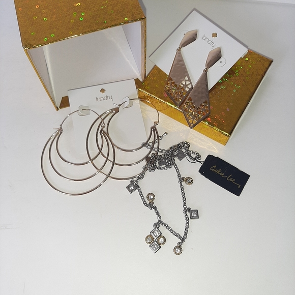 Landry earrings and cookie lee necklace - Picture 1 of 11